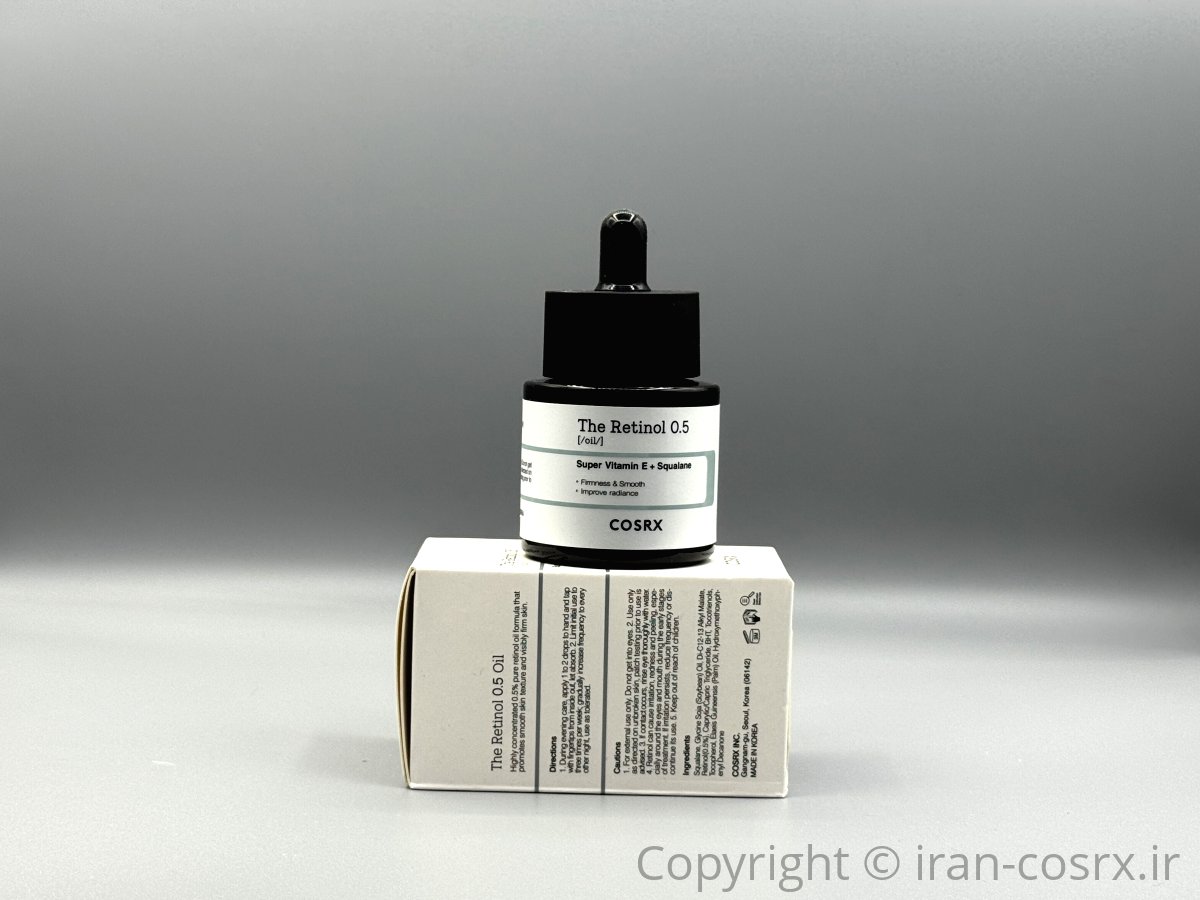 سرم رتینول کوزارکس روغنی 0.5 (کاهش چین و چروک و ضد آکنه) + اصل کره