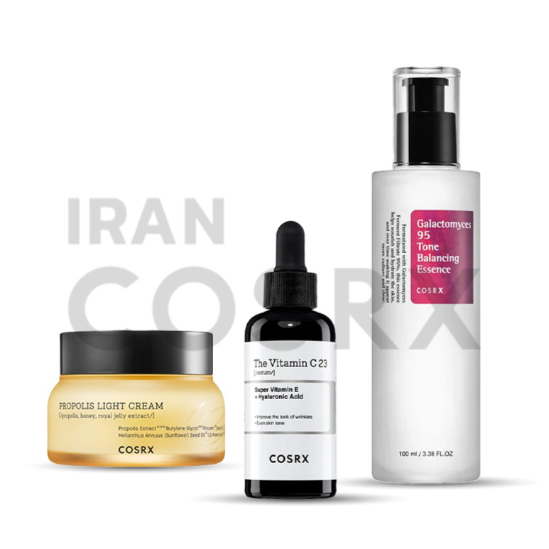پکیج روشن‌کننده و یکنواخت‌کننده رنگ پوست کوزارکس با اثرگذاری فوق‌العاده و آبرسانی عمیق پوست + اصل کره